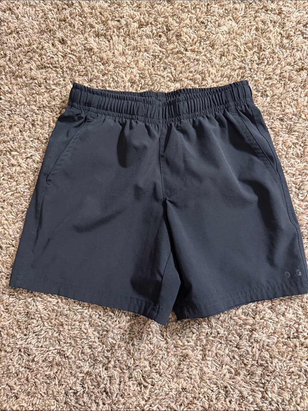 DSG Black Kids Performance Shorts with Elastic Waist